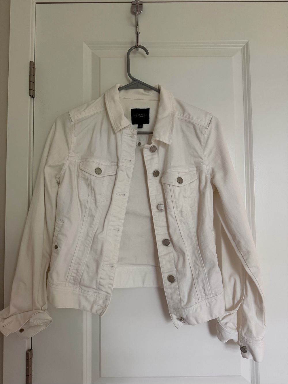 Liverpool White Denim Trucker Jacket